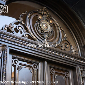 Villa Elevation Iron Design with Stylish Geometric Beauty No-0950