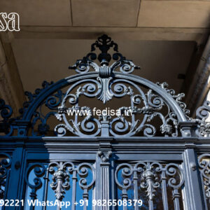 Villa Elevation Iron Design with Attractive Structural Concepts No-0954