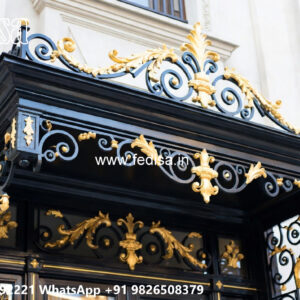 Villa Elevation Iron Design with Stylish Exterior Appeal No-0962