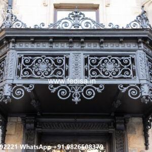 Contemporary Villa Front Iron Structural Inspirations No-0976