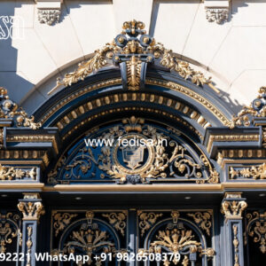 Elegant Modern Villa Exterior Iron Patterns No-0977