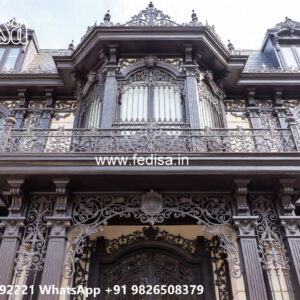 Elegant Modern Villa Exterior Iron Geometric Ideas No. 0986