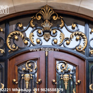 Premium House Elevation Iron Design for Villas No-1005