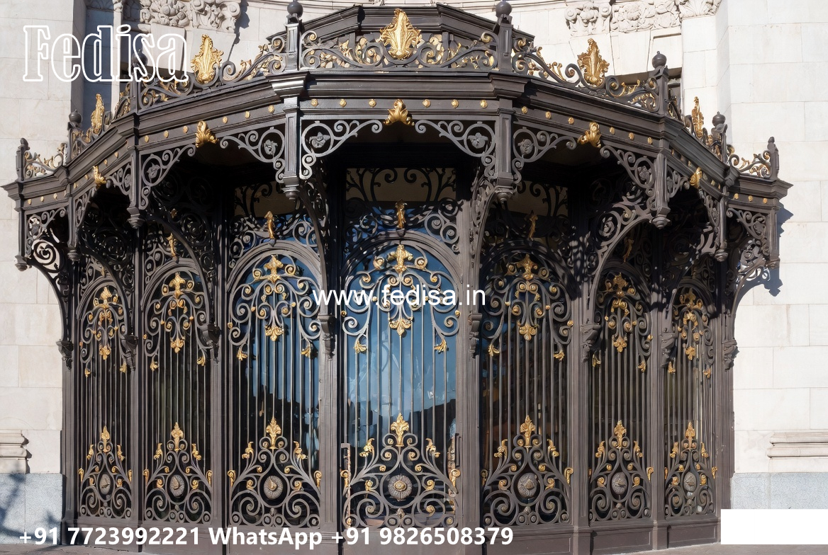 Modern Iron Facade Design for House Elevation No-1021