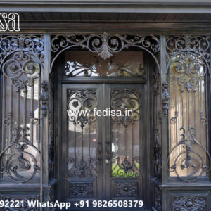 Decorative Iron Panel House Elevation Design No-1025