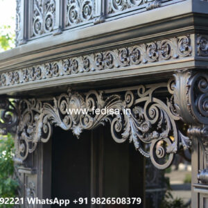 Modern House Elevation Iron Frame Design No-1026
