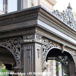House Elevation Iron Design with Contemporary Style No-1035