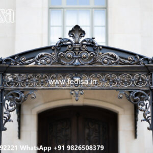 Luxury Villa House Elevation Iron Design No-1036