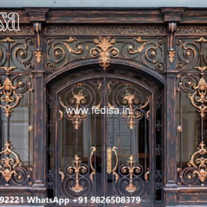 Decorative Modern House Elevation Iron Design No-1043