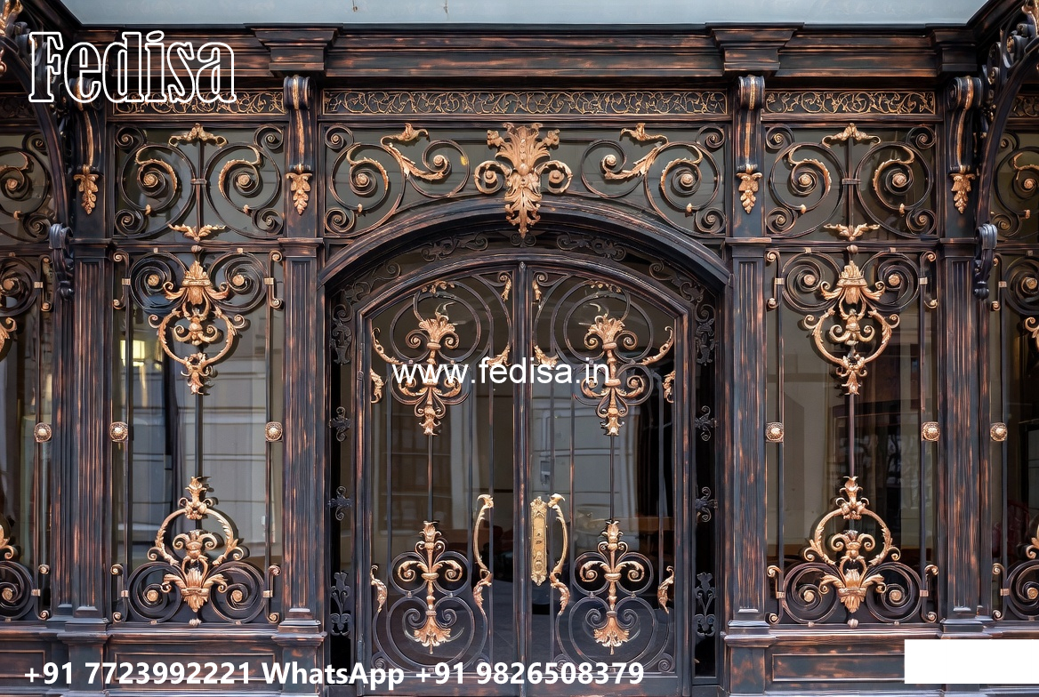 Decorative Modern House Elevation Iron Design No-1043