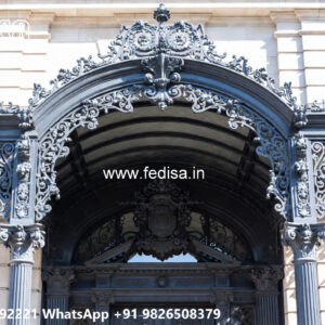 Elegant Iron Screen House Elevation Design No-1044