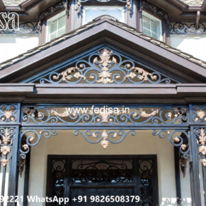 Modern Iron Grill Design for House Elevation No-1047