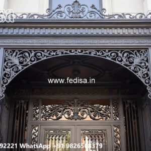 House Elevation Iron Design with Minimalist Appeal No-1049
