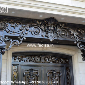 House Elevation Iron Design with Decorative Panels No-1051