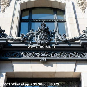 Modern House Elevation Iron Panel Concepts No-1070