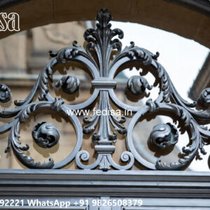 House Elevation Iron Design with Artistic Exterior Style No-1084