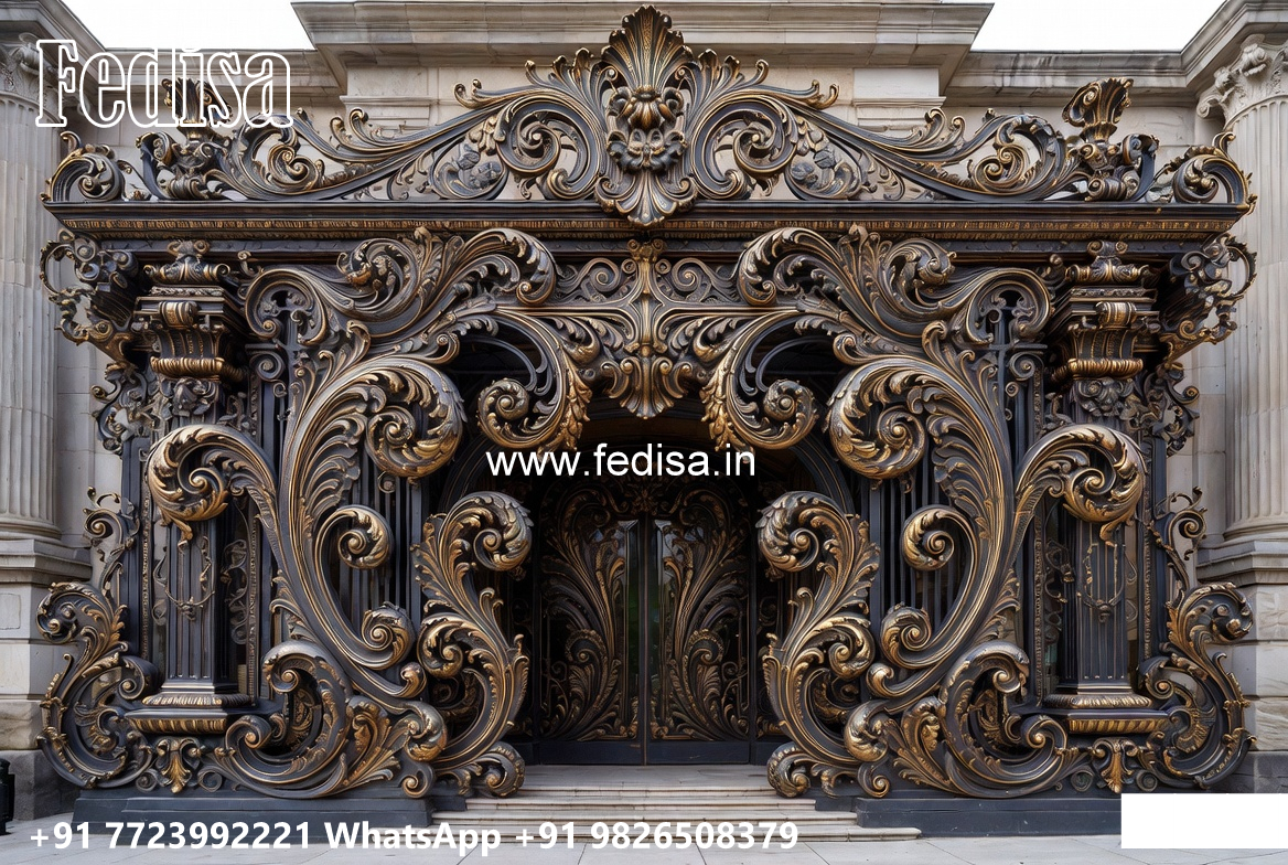 Premium Iron Front House Elevation Design No-1109