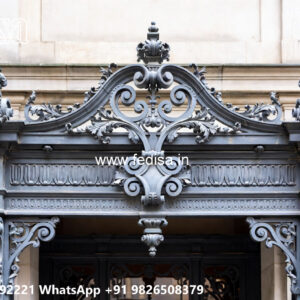 Stylish House Elevation Iron Architectural Style No-1132