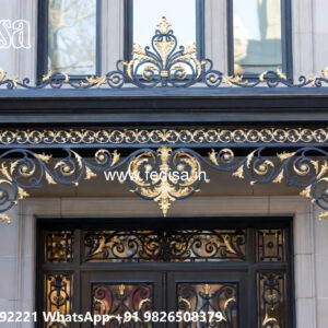 Attractive House Elevation Iron Art Concepts No-1140