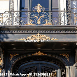 Luxury House Elevation Iron Panel Inspirations No-1160