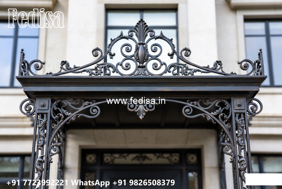 Stylish House Elevation Iron Feature Panels No-1173