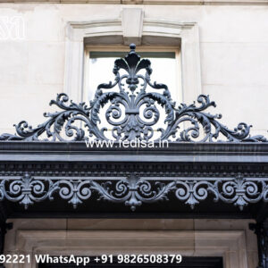 House Elevation Iron Design with Elegant Metal Patterns No-1178