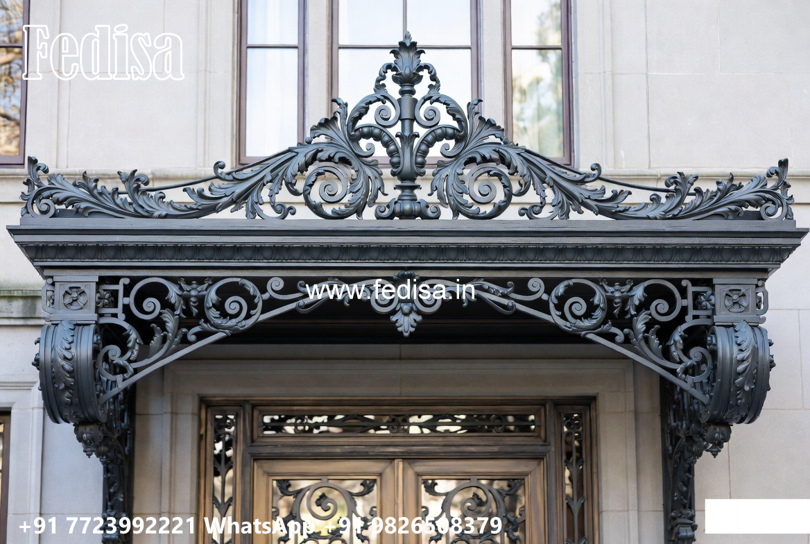 Decorative House Elevation Iron Balcony Concepts No-1192