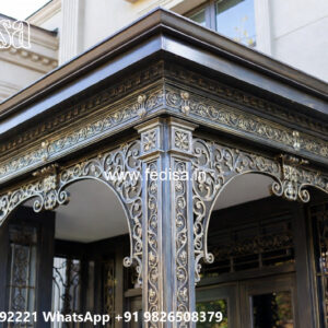 Stylish House Elevation Iron Panel Inspirations No-1209