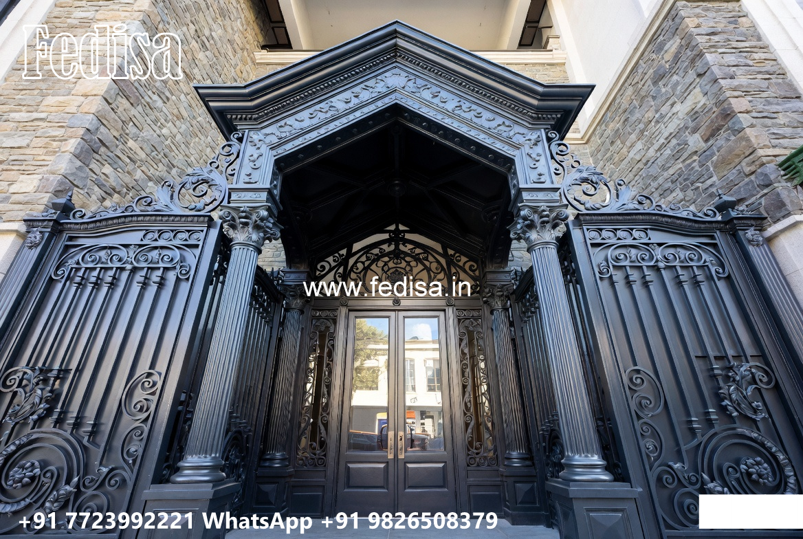 Attractive Exterior Iron Design for House Elevation No-1210