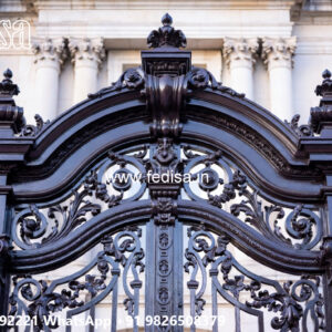 Decorative Iron Front Elevation Design for Homes No-1226