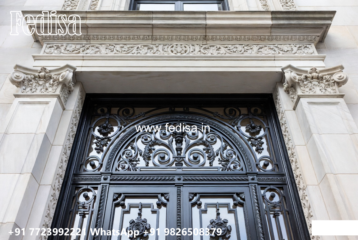 Luxury House Elevation Iron Structural Beauty No-1232