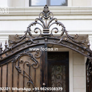 Contemporary House Exterior Iron Art Concepts No-1246