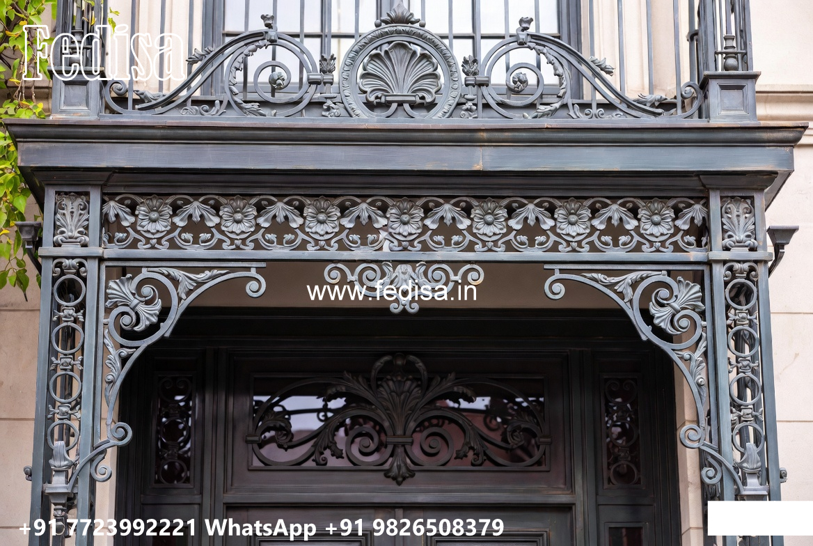 House Elevation Iron Design with Premium Metal Texture No-1260