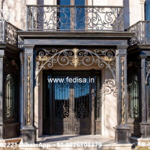 Contemporary House Front Iron Structure Ideas No. 1292