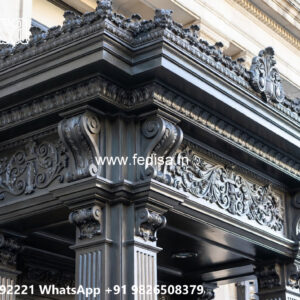 Modern House Elevation Iron Decorative Facade Ideas No-1301