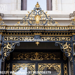 House Elevation Iron Design with Stylish Balcony Framework No-1308