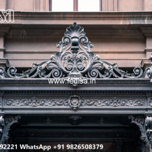 House Elevation Iron Design with Elegant Exterior Details No-1310