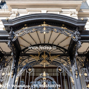 Contemporary Iron Balcony Design for House Exterior No-1358