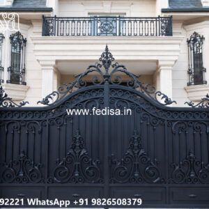 House Elevation Iron Design with Stylish Luxury Panels No-1364