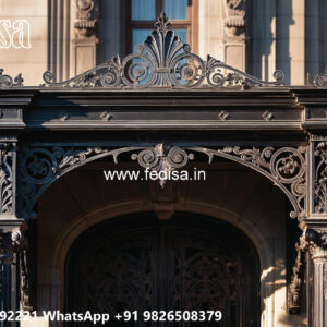 House Elevation Iron Design with Modern Structural Appeal No-1367