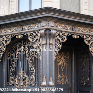 Attractive House Front Iron Exterior Ideas No-1372