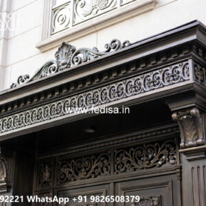 House Elevation Iron Design with Stylish Structural Framework No-1376