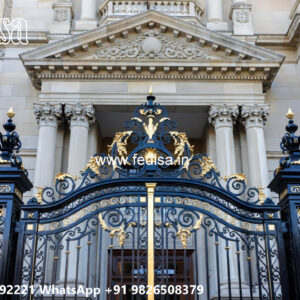 Elegant House Front Iron Wall Inspirations No-1377