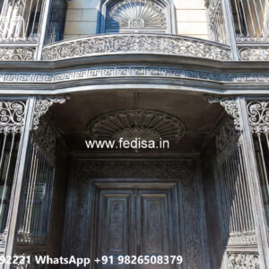 House Elevation Iron Design with Contemporary Structural Elegance No-1403