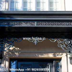 House Elevation Iron Design with Elegant Decorative Roofing No-1426