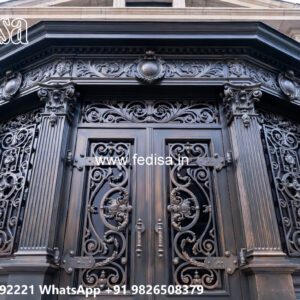 House Elevation Iron Design with Stylish Front Patterns No-1431