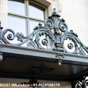 House Elevation Iron Design with Attractive Geometric Appeal No-1450