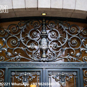House Elevation Iron Design with Luxury Structural Patterns No-1453