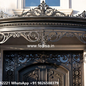 Decorative Iron Exterior House Front Inspirations No-1464