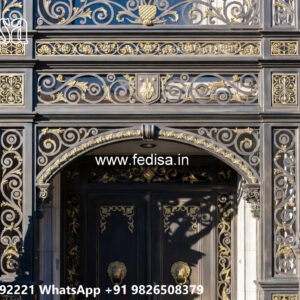 Luxury House Elevation Iron Artistic Framework No-1488